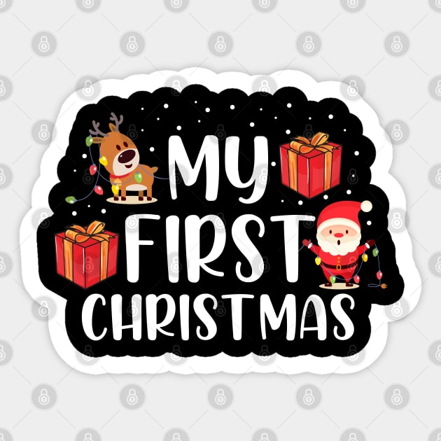 My First Christmas Sweater Sticker by KsuAnn